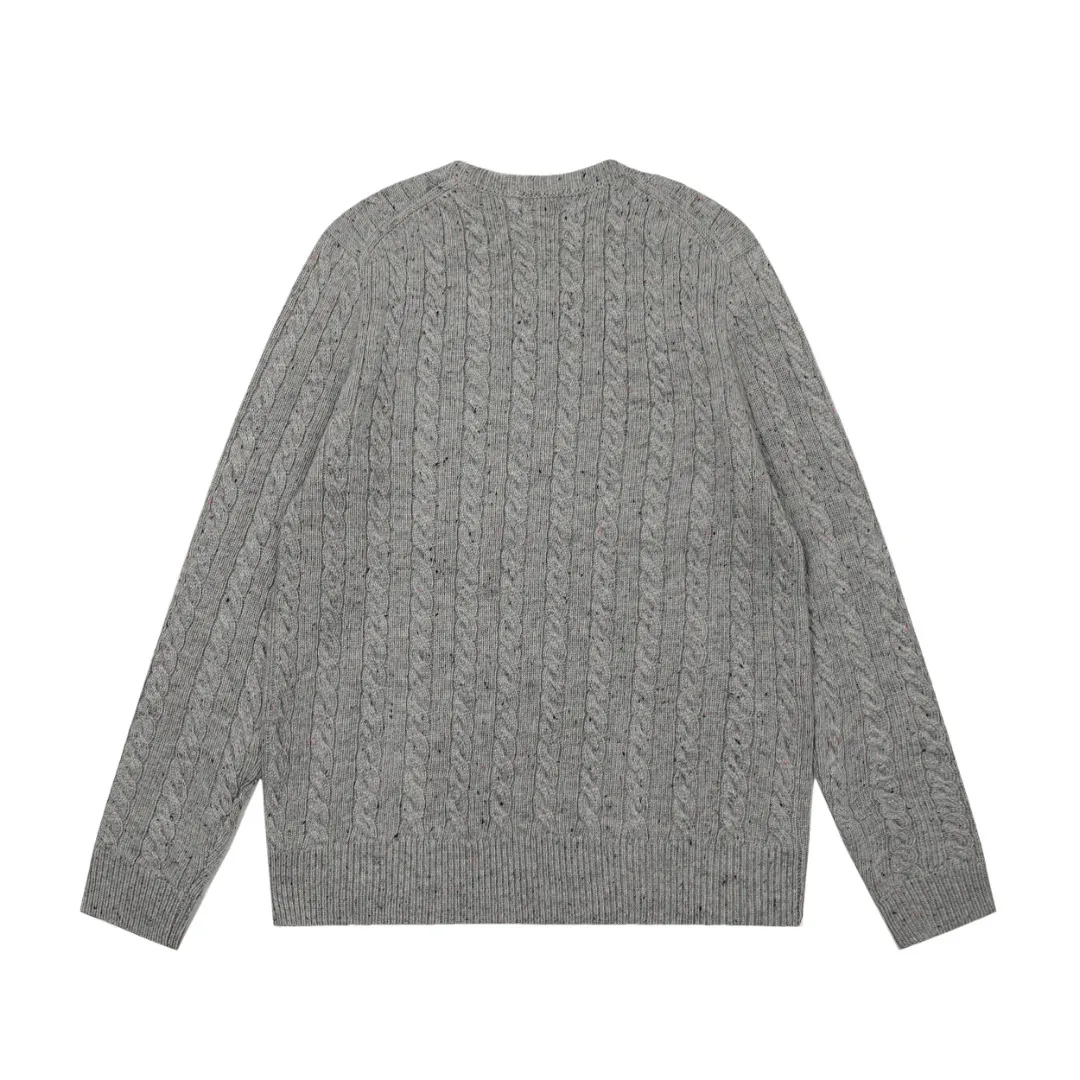 P220 Top quality" Style number: DS028# [Ralph Lauren wool blended pony embroidered logo twist knitted sweater] ✅Ralph Lauren gradient multi-color dot versatile couple's knitted round neck pullover sweater ✅15% merino cotton wool 85% wool blend Customized laser buttons Clean and clear texture ✅ZP quality 1:1 version Scan the code to enter the GF website Counter quality ✅Detailed quality The only one in Guangzhou Imported quality wool, focusing on high-end, cost-effective, good quality needless to say. ✅The version is restored to the original order. The maximum size can be worn up to 180 pounds. Loose, comfortable and stress-free. ✅The upper body is simple and easy to match. A must-have for ootd. Good-looking clothes are never picky. A must-have in couples' wardrobes. Size: S-L. Color: Navy blue, light blue, off-white, gray, Christmas red.